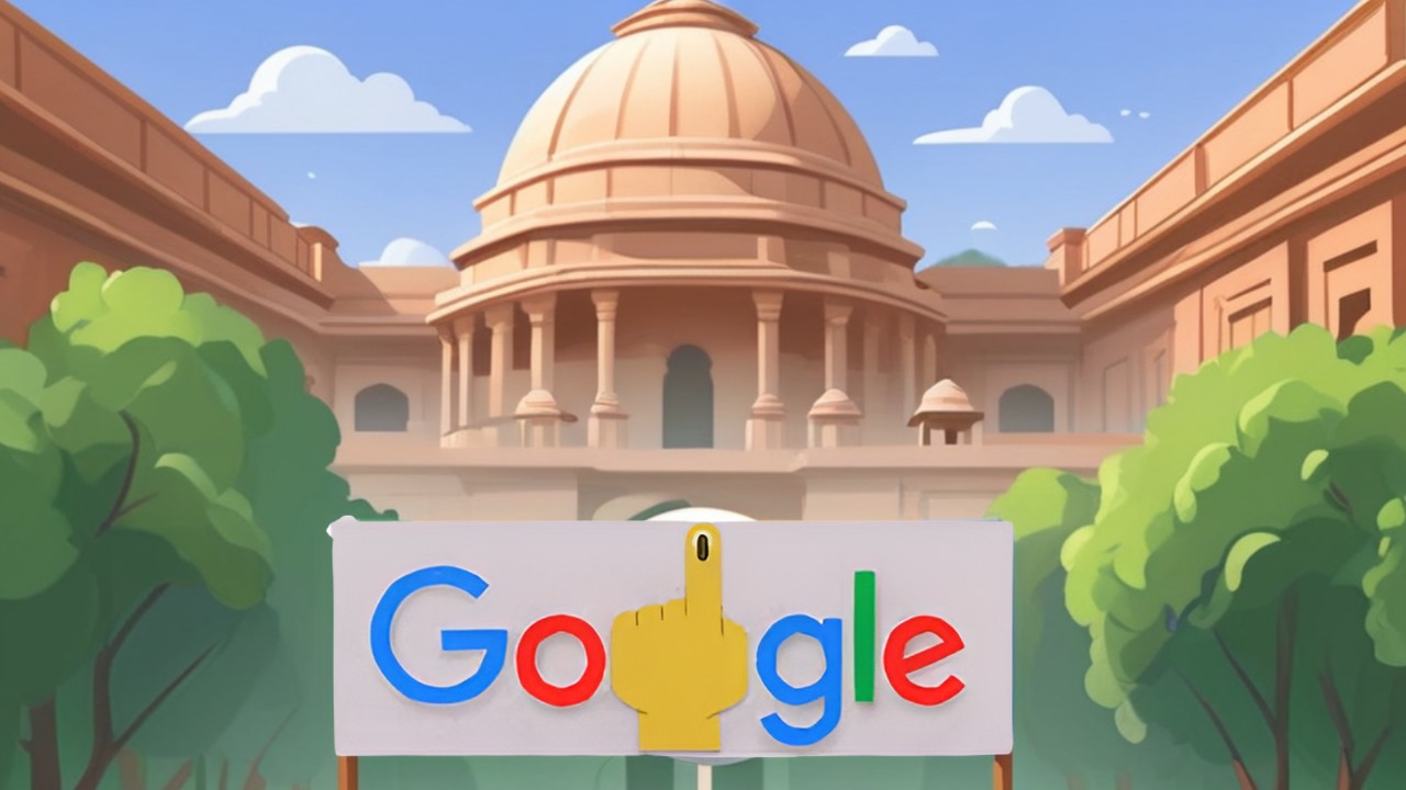 In honour of democracy, a Google Doodle marks the beginning of the 2024 Lok Sabha Elections.